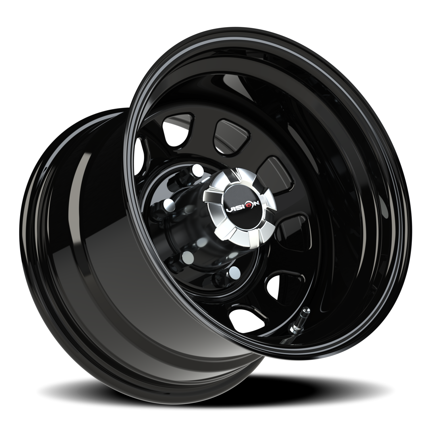 Vision Steel 15X10 Gloss Black Wheel