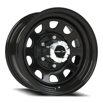 Vision Steel 15X7 Gloss Black Wheel
