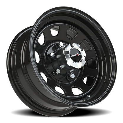 Vision Steel 15X7 Gloss Black Wheel