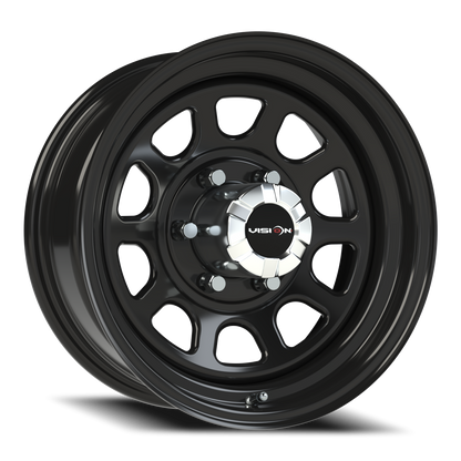 Vision Steel 16X7 Gloss Black Wheel
