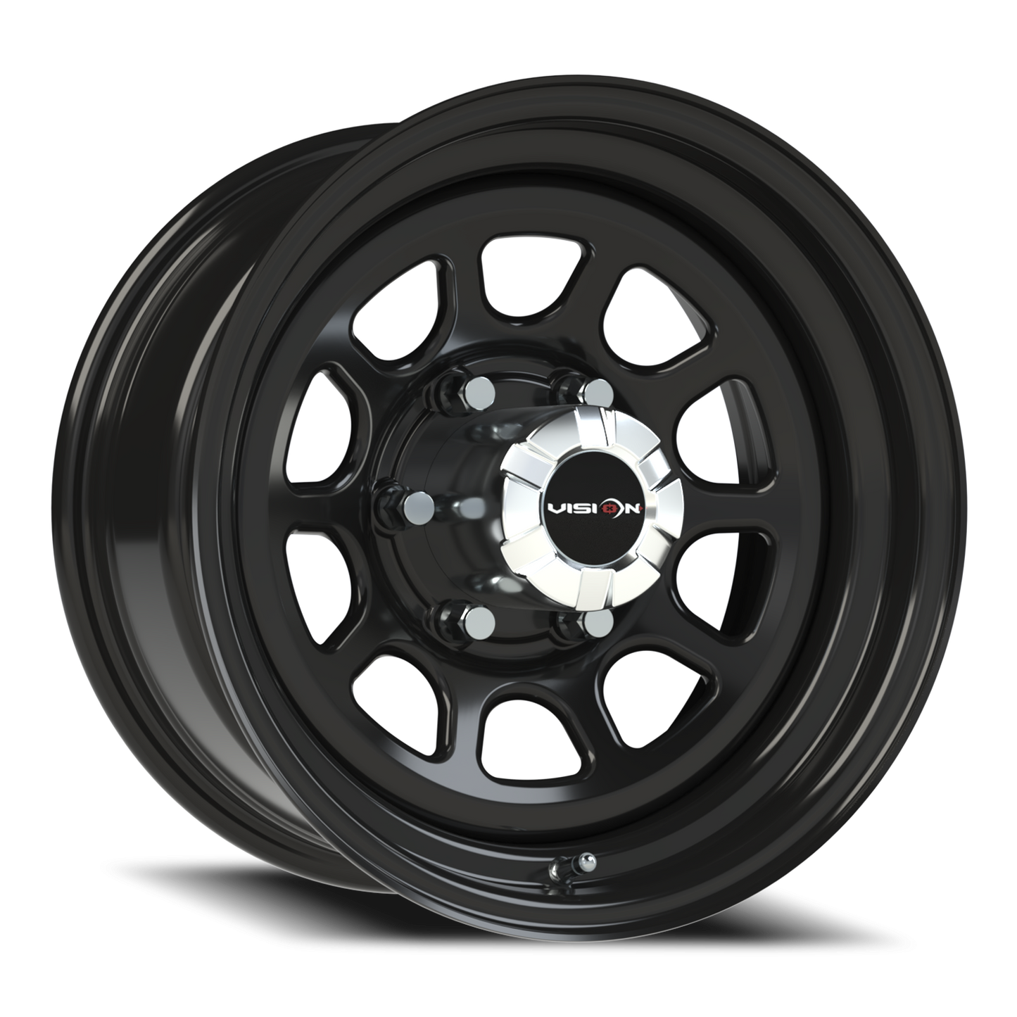 Vision Steel 16X8 Gloss Black Wheel