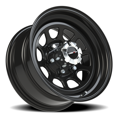 Vision Steel 16X8 Gloss Black Wheel