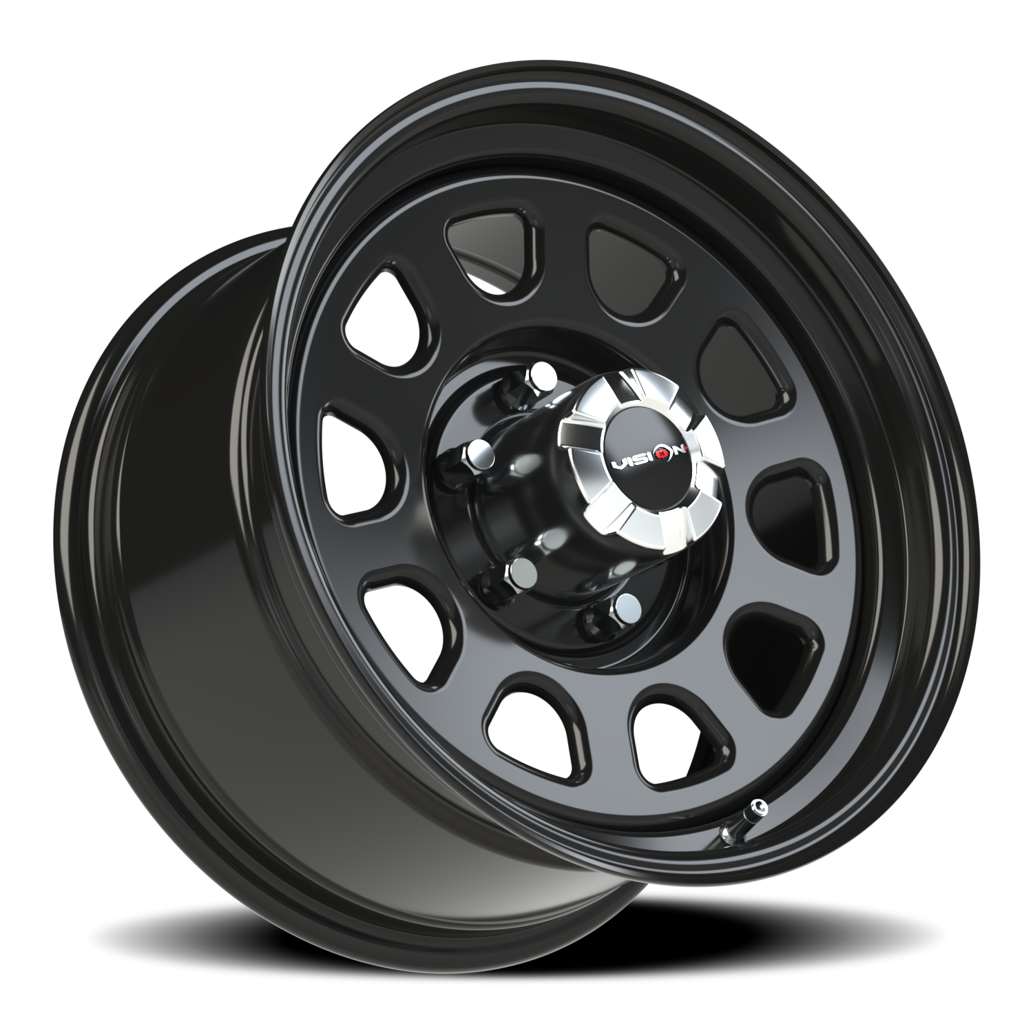 Vision Steel 17X9 Gloss Black Wheel