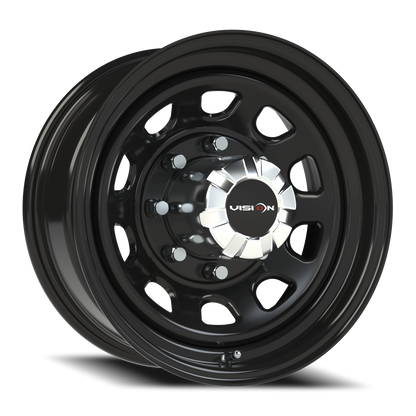 Vision Steel 16X7 Gloss Black Wheel