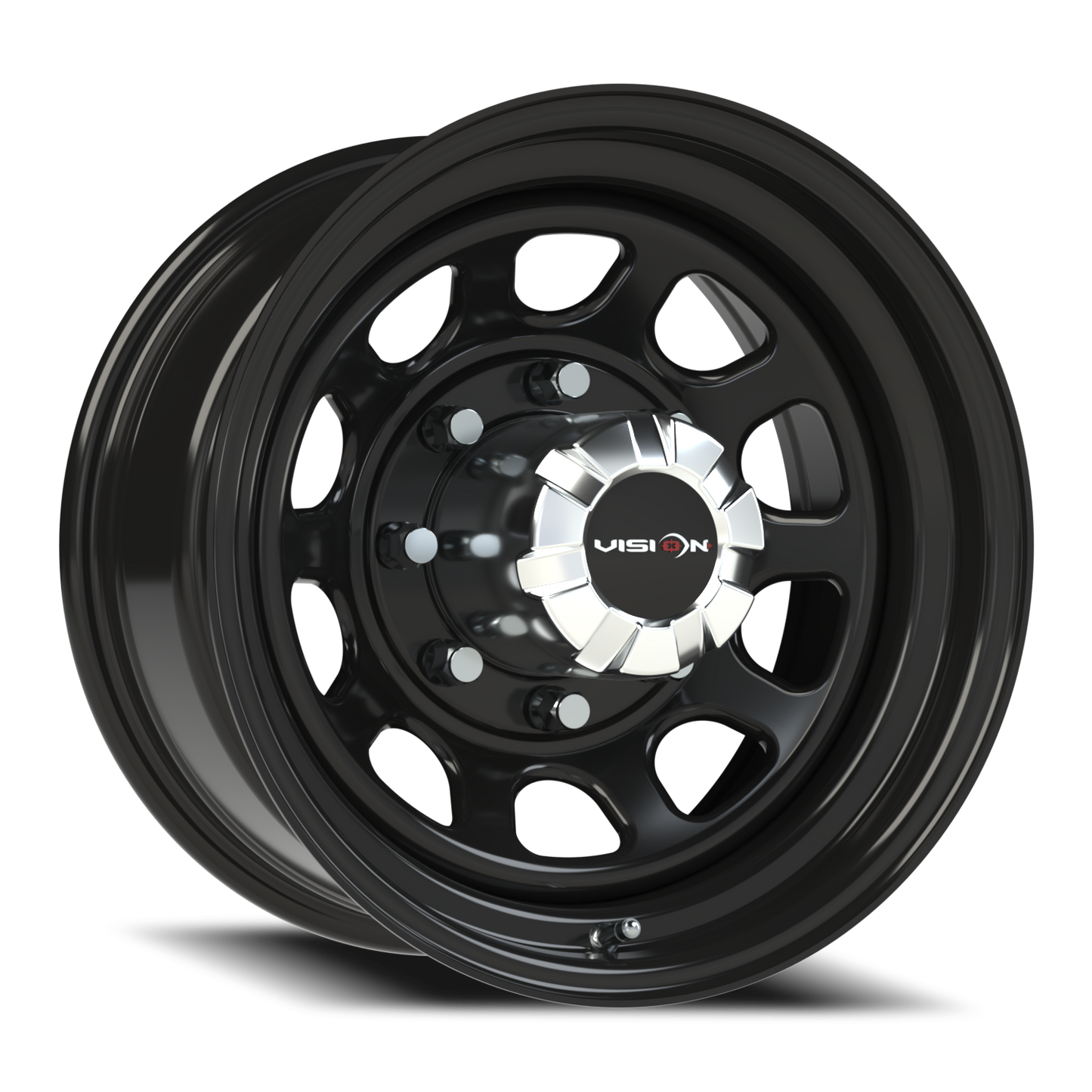 Vision Steel 16X8 Gloss Black Wheel