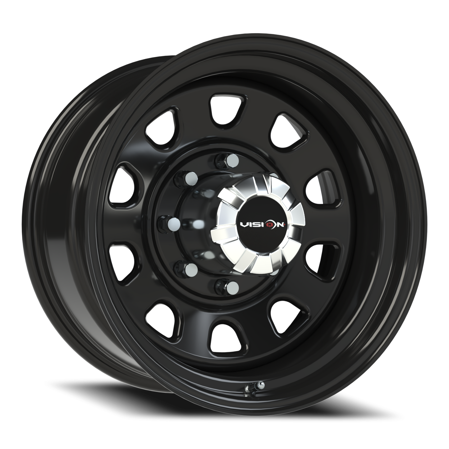 Vision Steel 17X9 Gloss Black Wheel