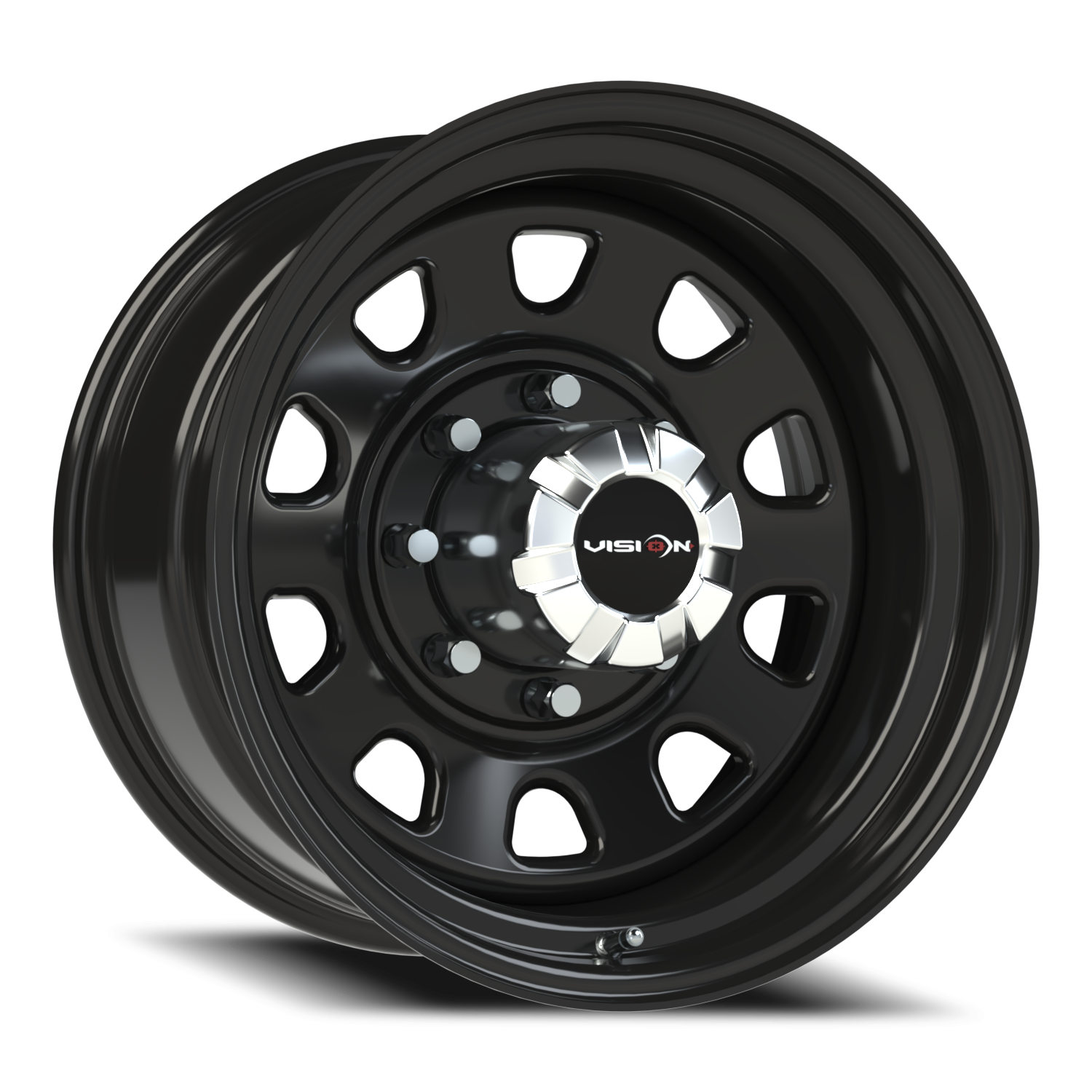 Vision Steel 17X9 Gloss Black Wheel
