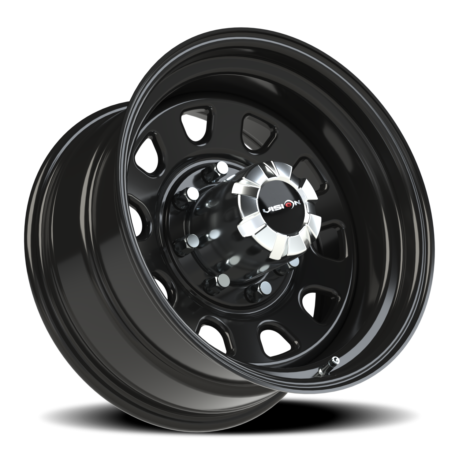 Vision Steel 17X9 Gloss Black Wheel
