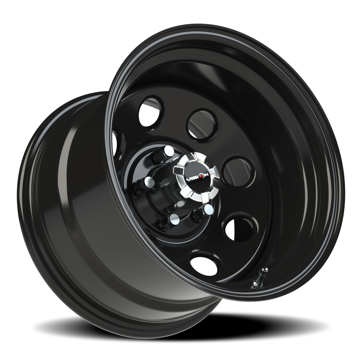Vision Steel 15X10 Gloss Black Wheel