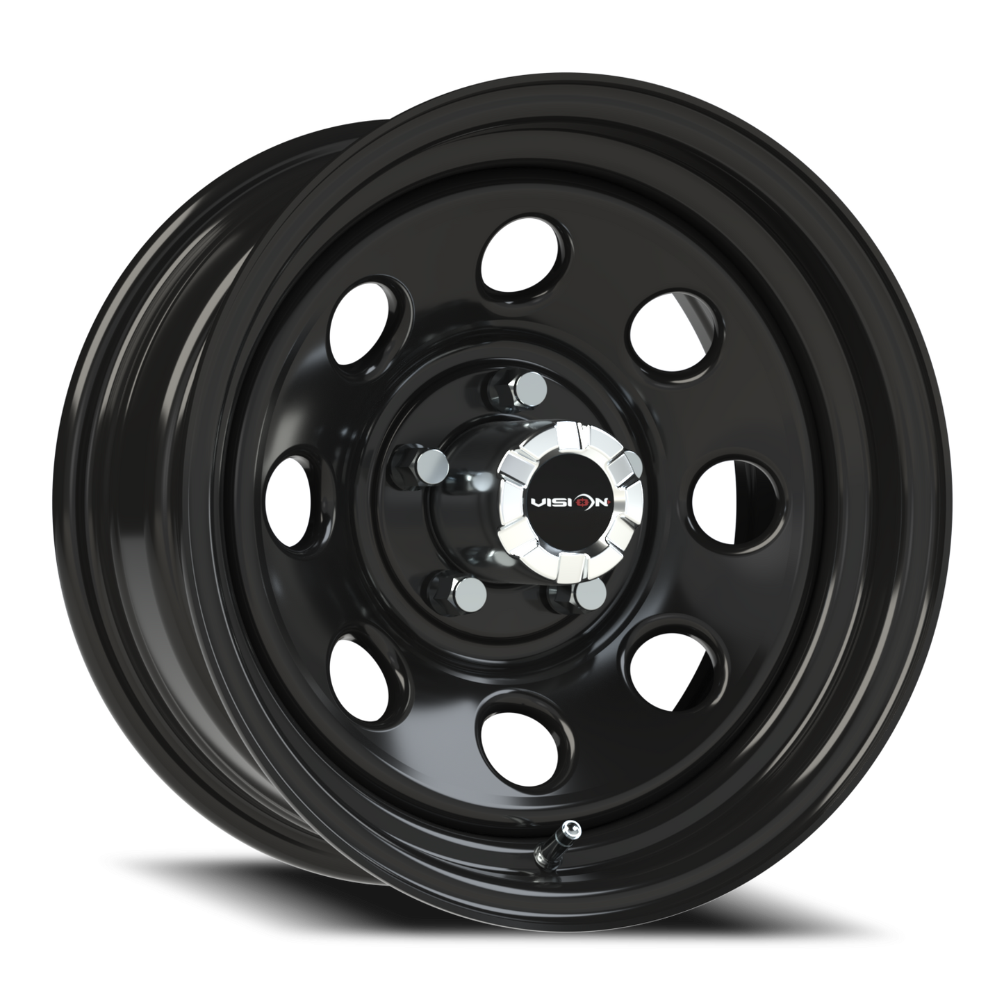 Vision Steel 15X7 Gloss Black Wheel