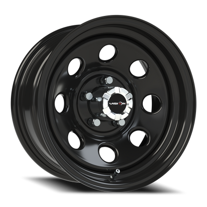 Vision Steel 15X7 Gloss Black Wheel