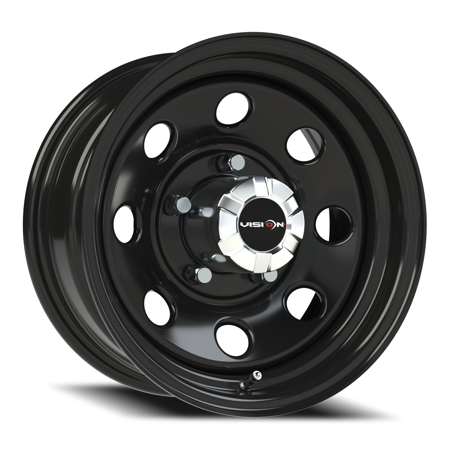 Vision Steel 15X7 Gloss Black Wheel