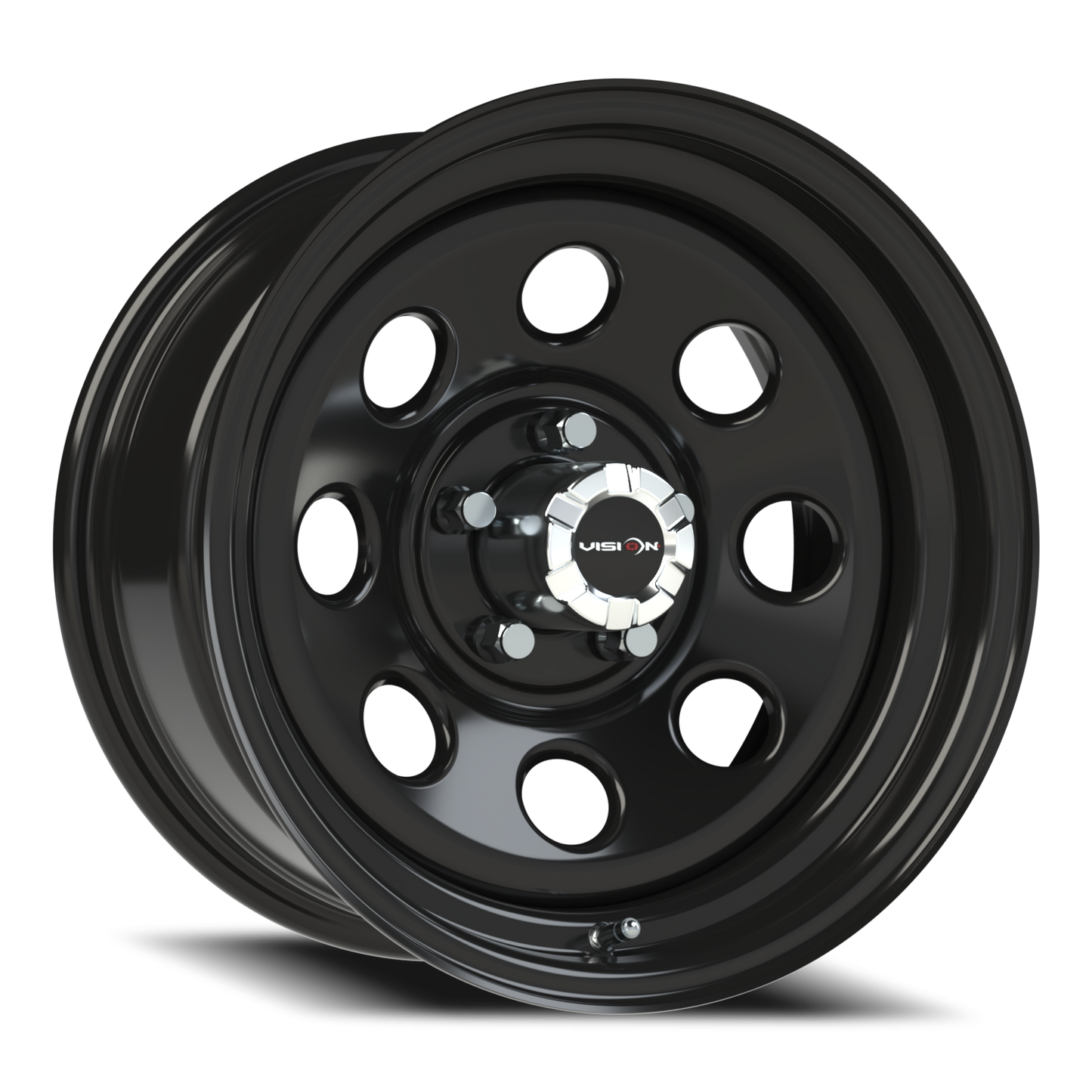 Vision Steel 16X8 Gloss Black Wheel