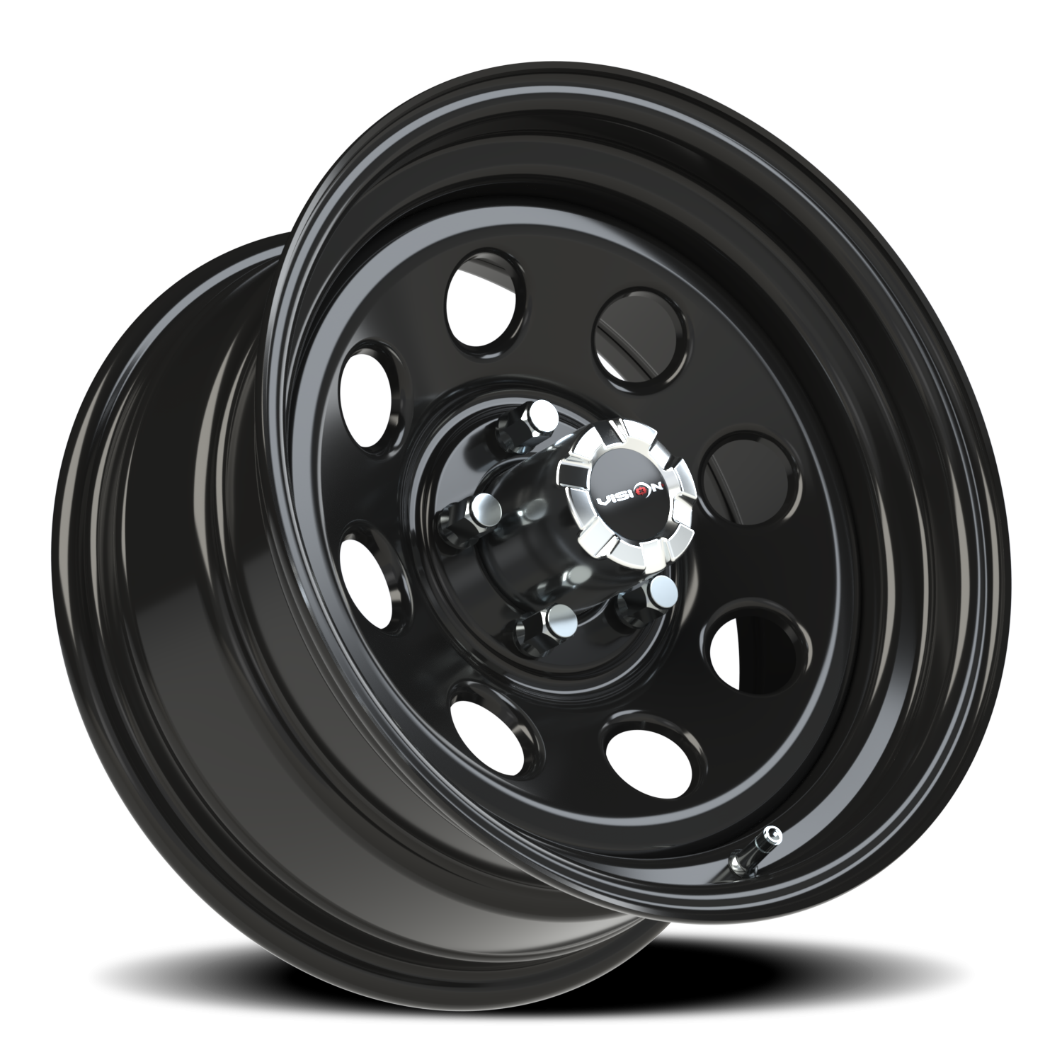 Vision Steel 16X8 Gloss Black Wheel