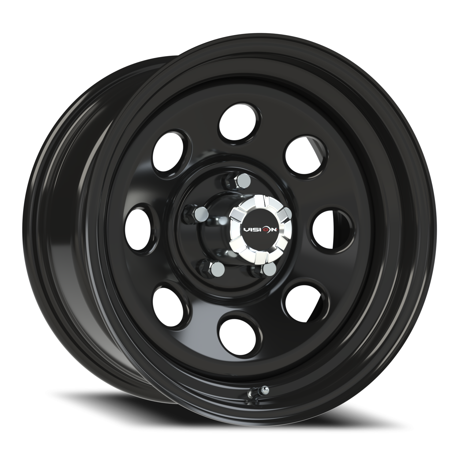 Vision Steel 16X8 Gloss Black Wheel