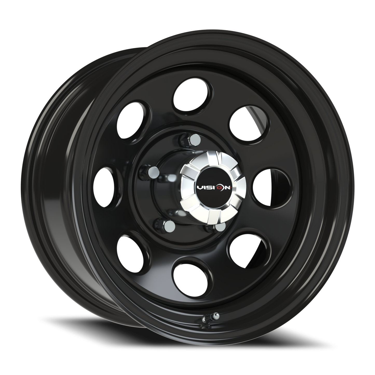 Vision Steel 16X8 Gloss Black Wheel