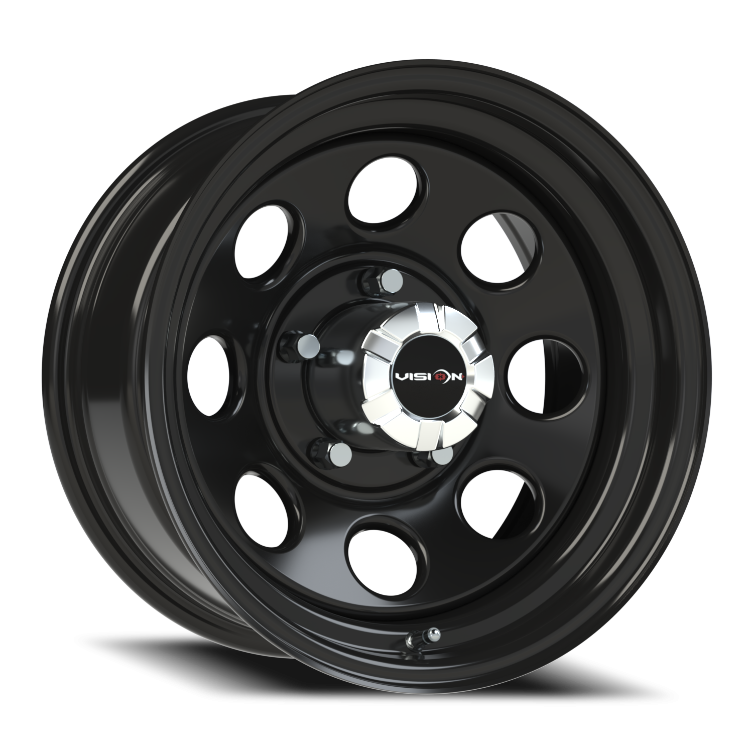 Vision Steel 16X8 Gloss Black Wheel