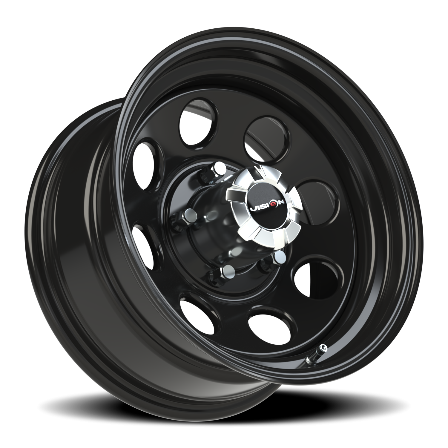 Vision Steel 16X8 Gloss Black Wheel