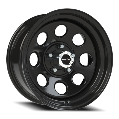 Vision Steel 17X8 Gloss Black Wheel