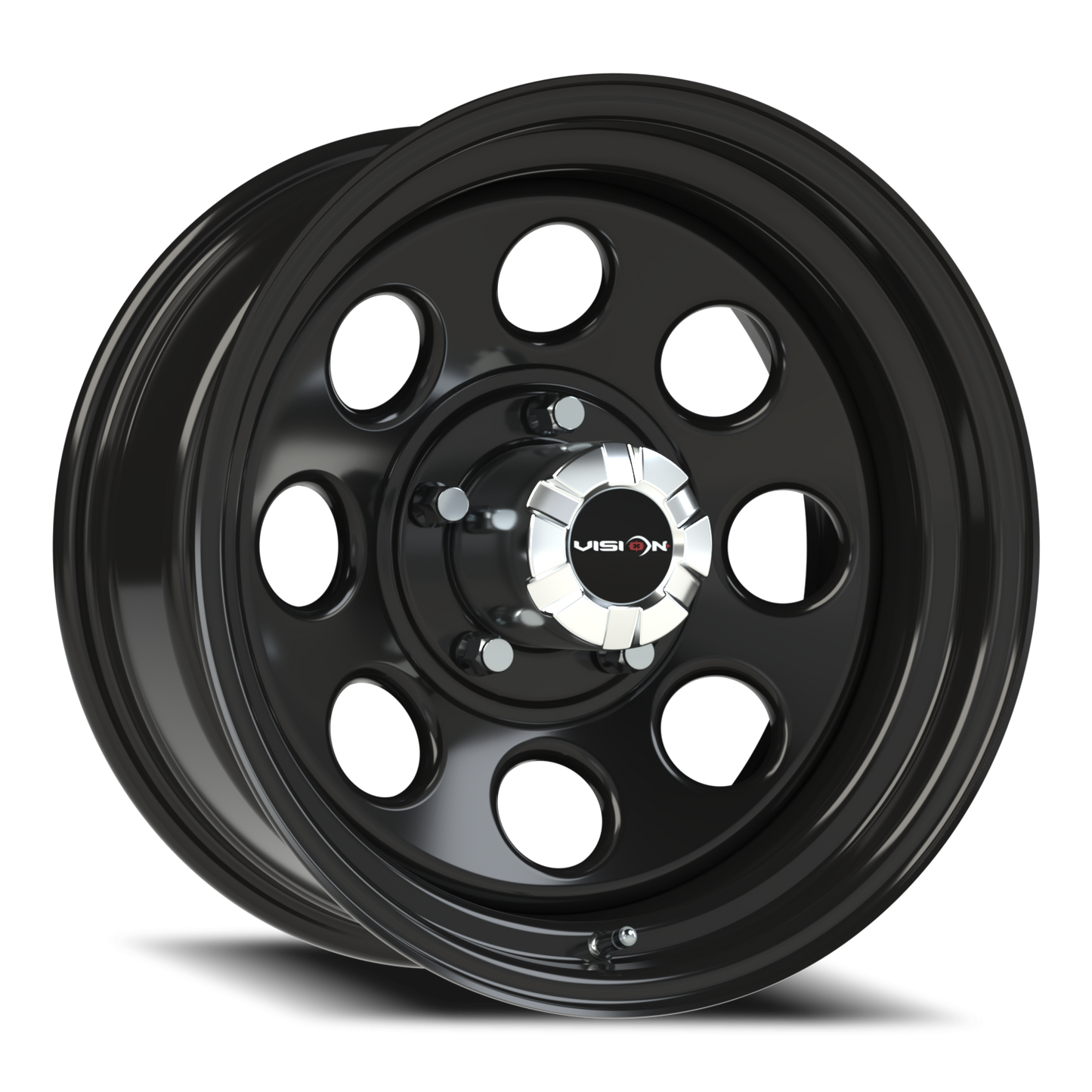 Vision Steel 17X8 Gloss Black Wheel