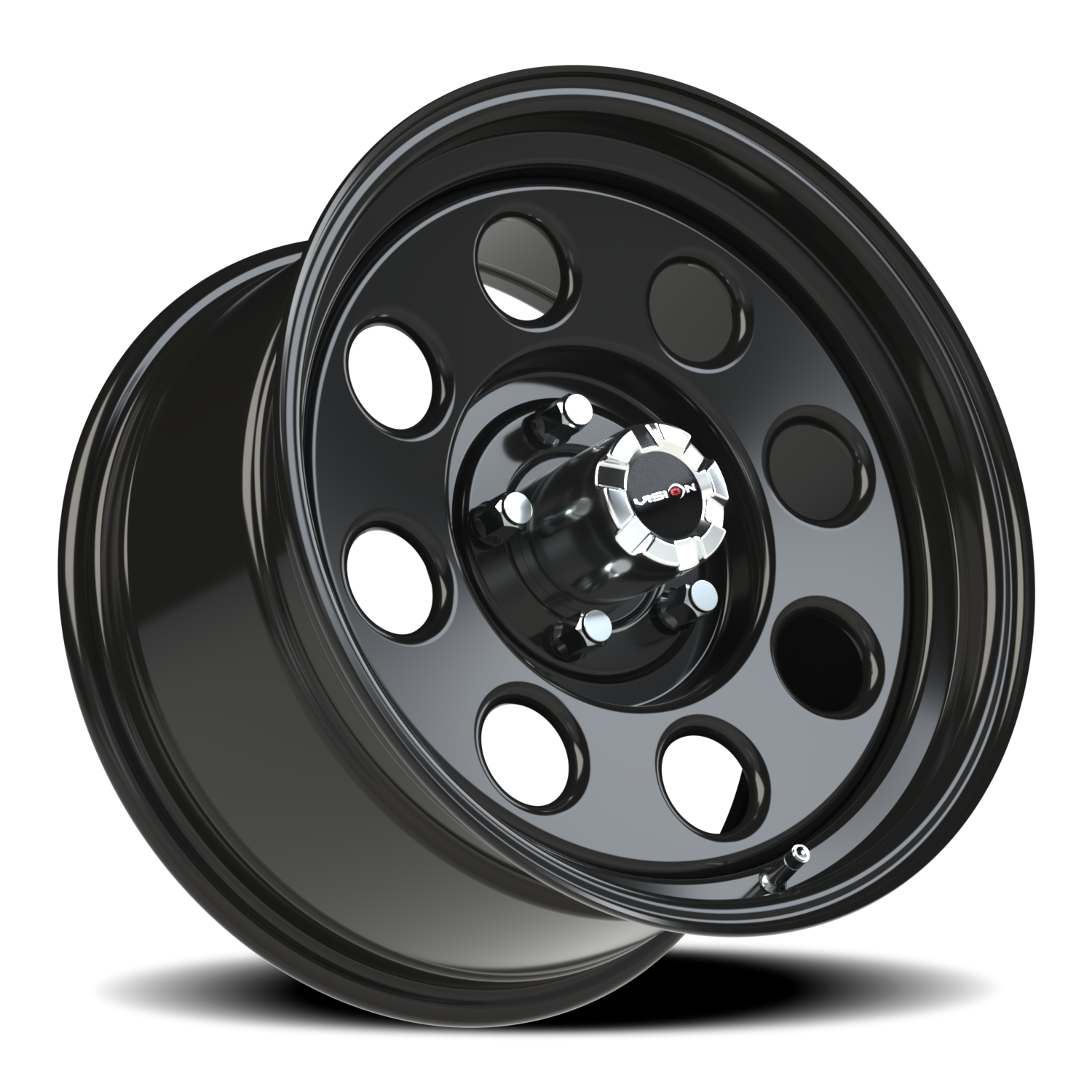 Vision Steel 17X9 Gloss Black Wheel
