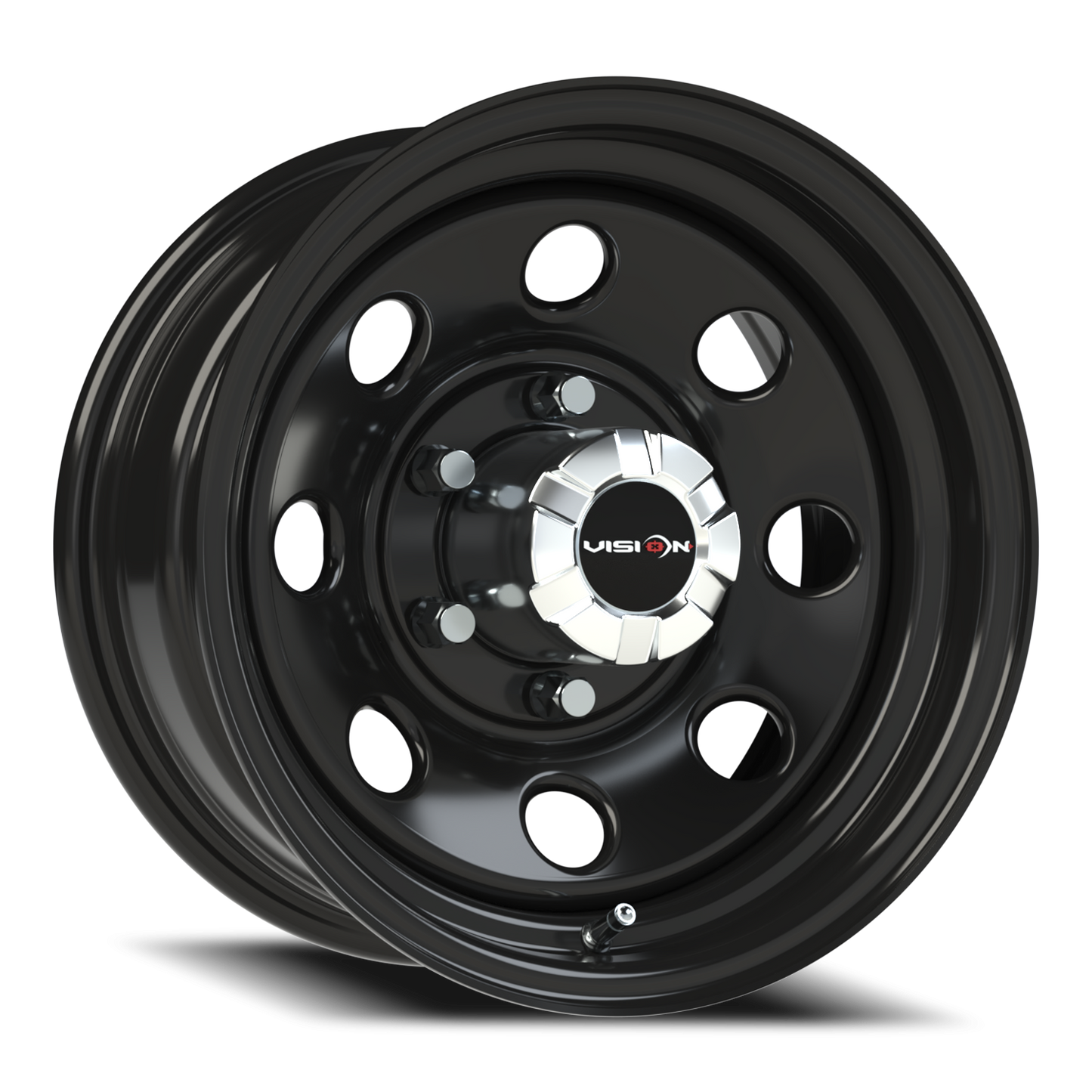Vision Steel 15X7 Gloss Black Wheel