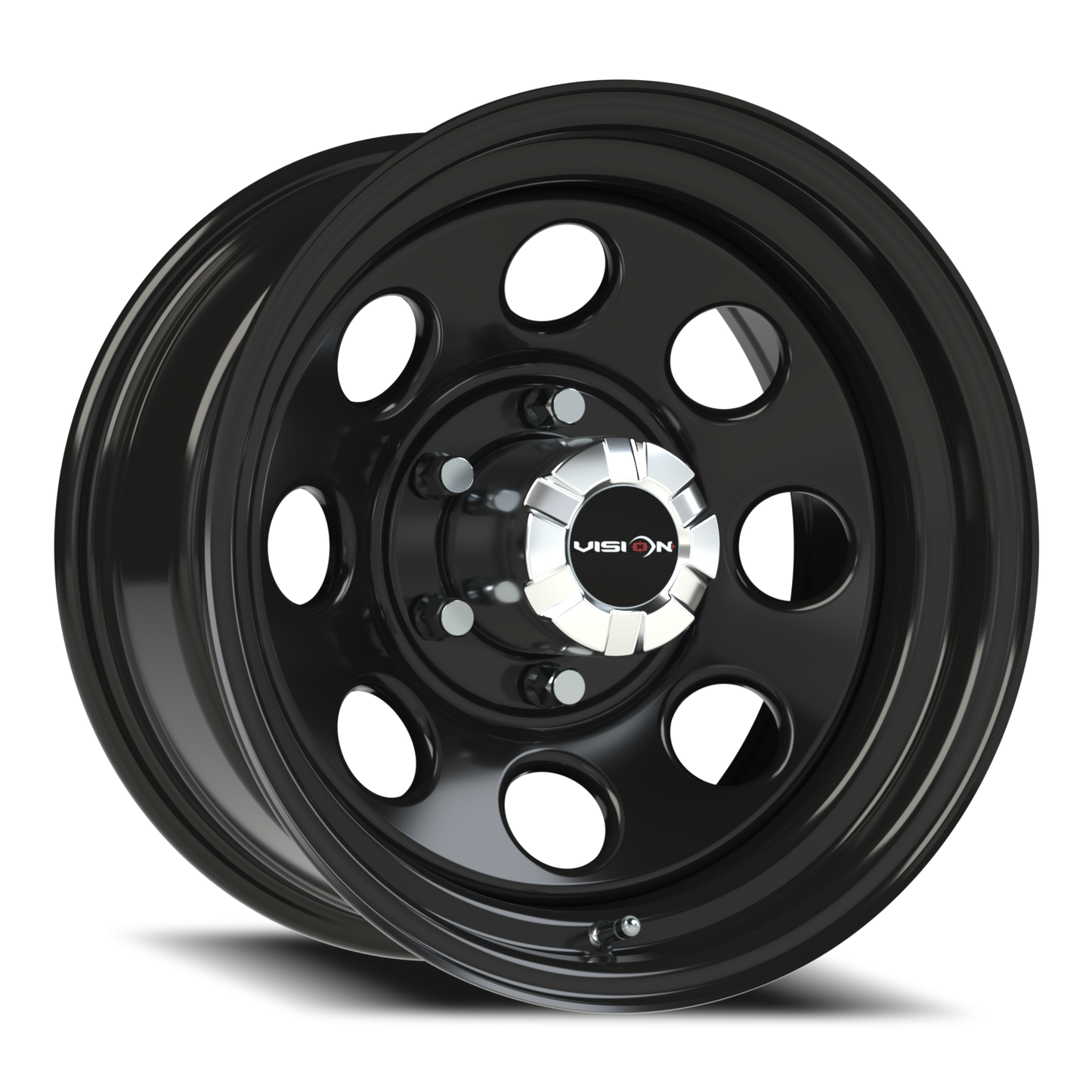 Vision Steel 16X8 Gloss Black Wheel