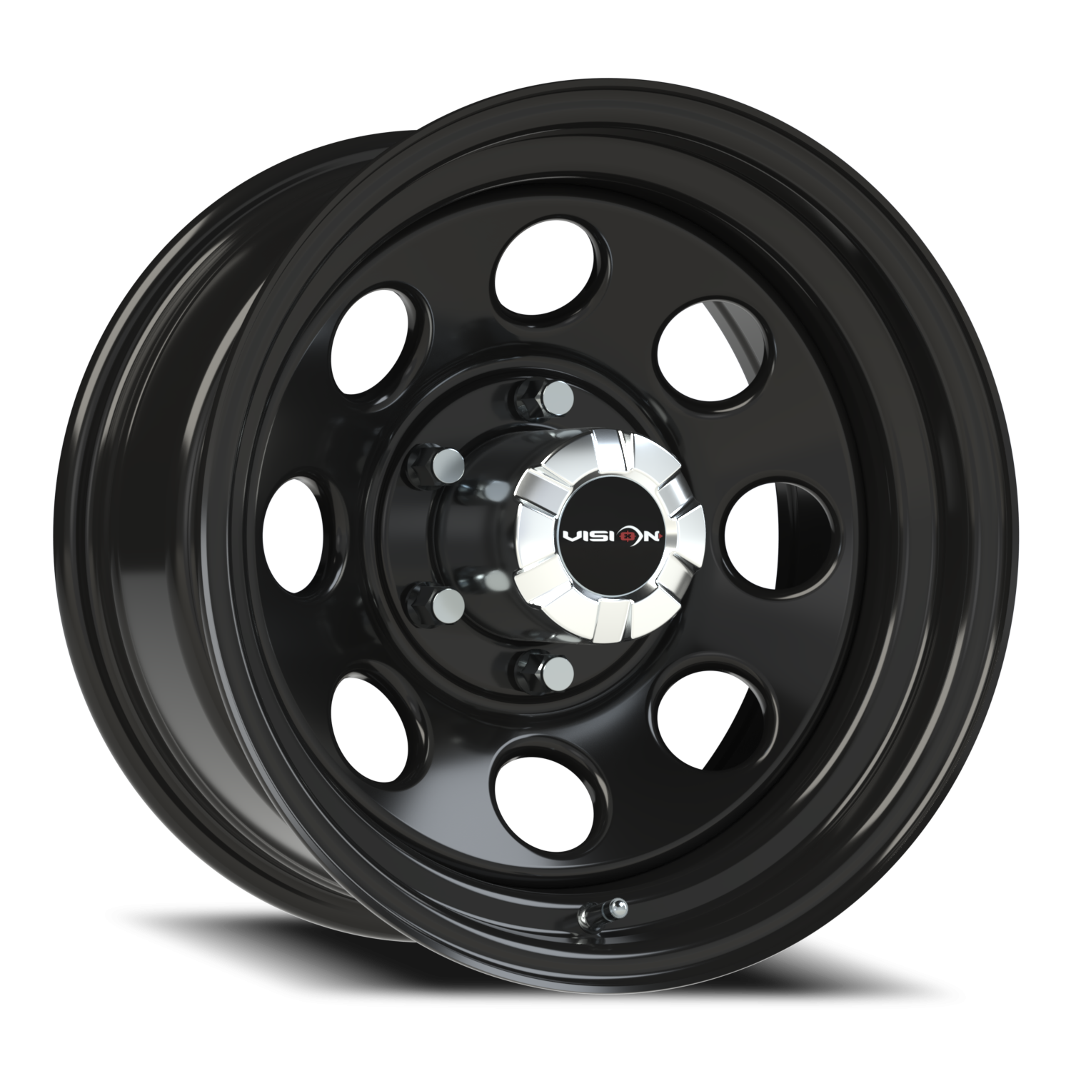 Vision Steel 16X8 Gloss Black Wheel