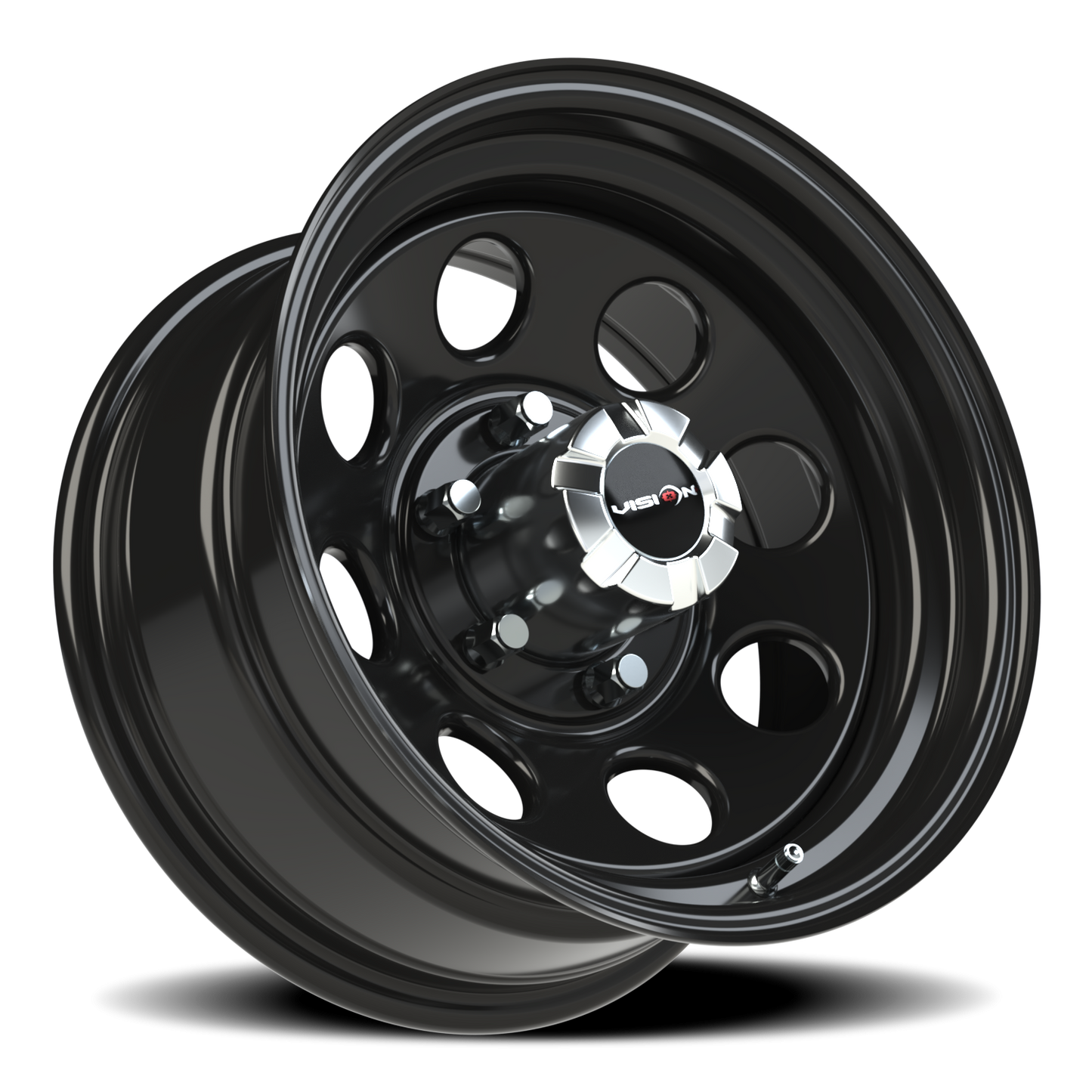 Vision Steel 16X8 Gloss Black Wheel