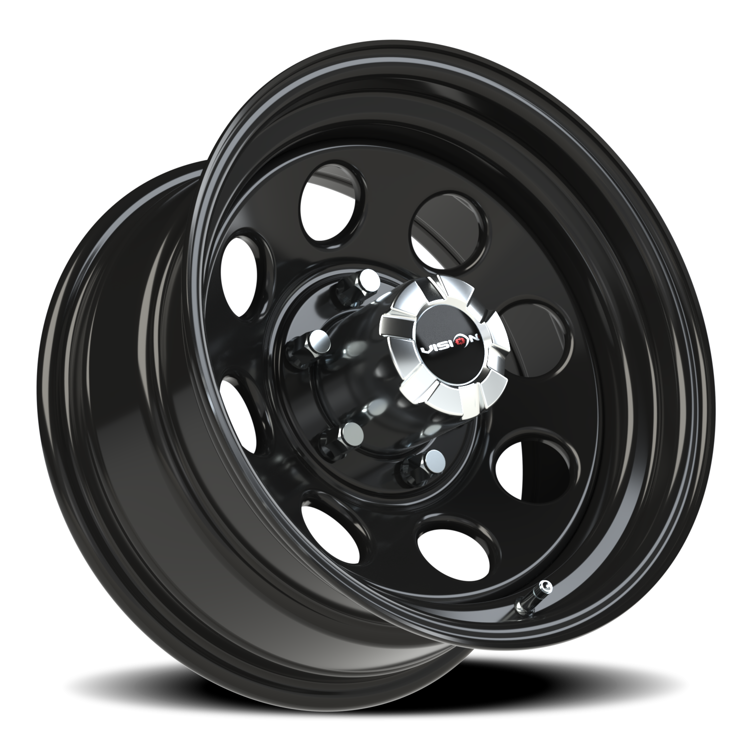 Vision Steel 16X8 Gloss Black Wheel