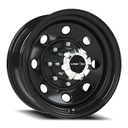 Vision Steel 16X7 Gloss Black Wheel