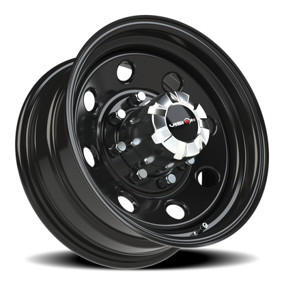Vision Steel 16X7 Gloss Black Wheel
