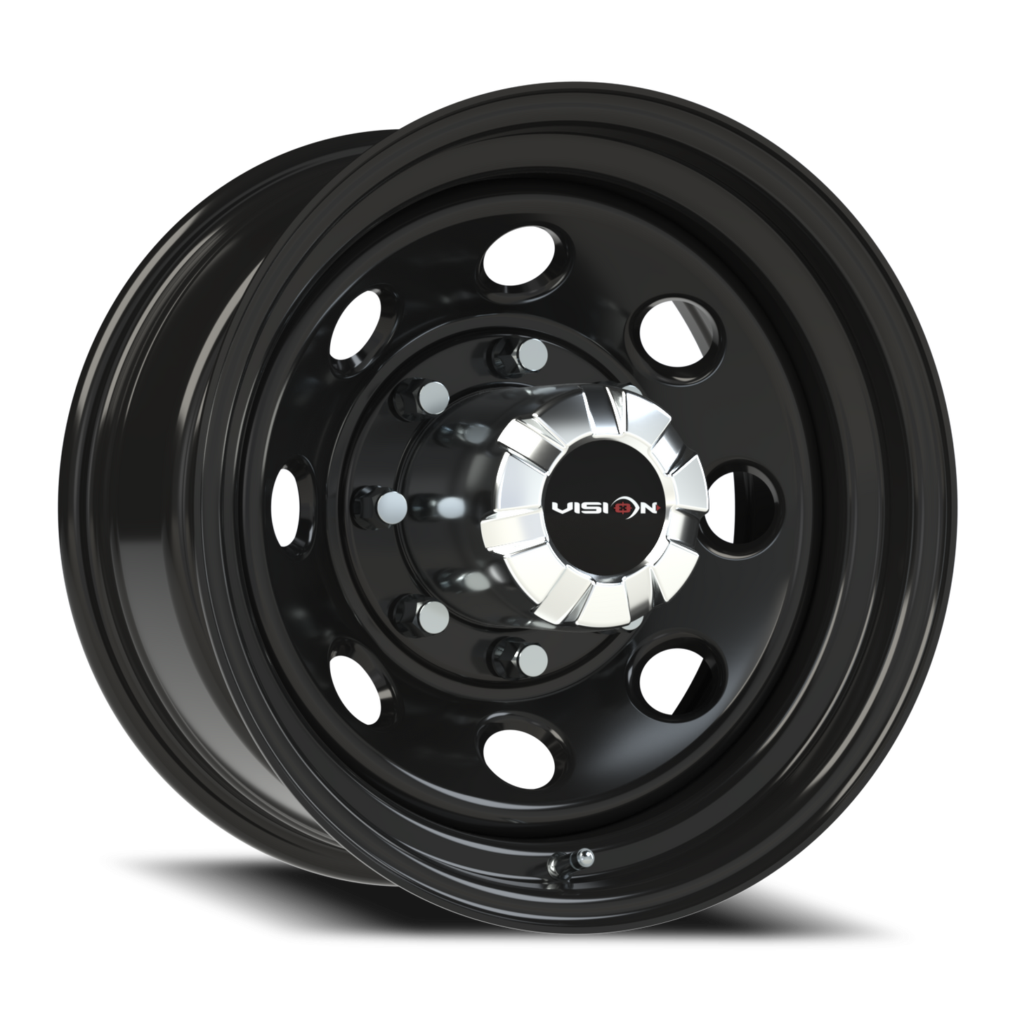 Vision Steel 16X8 Gloss Black Wheel