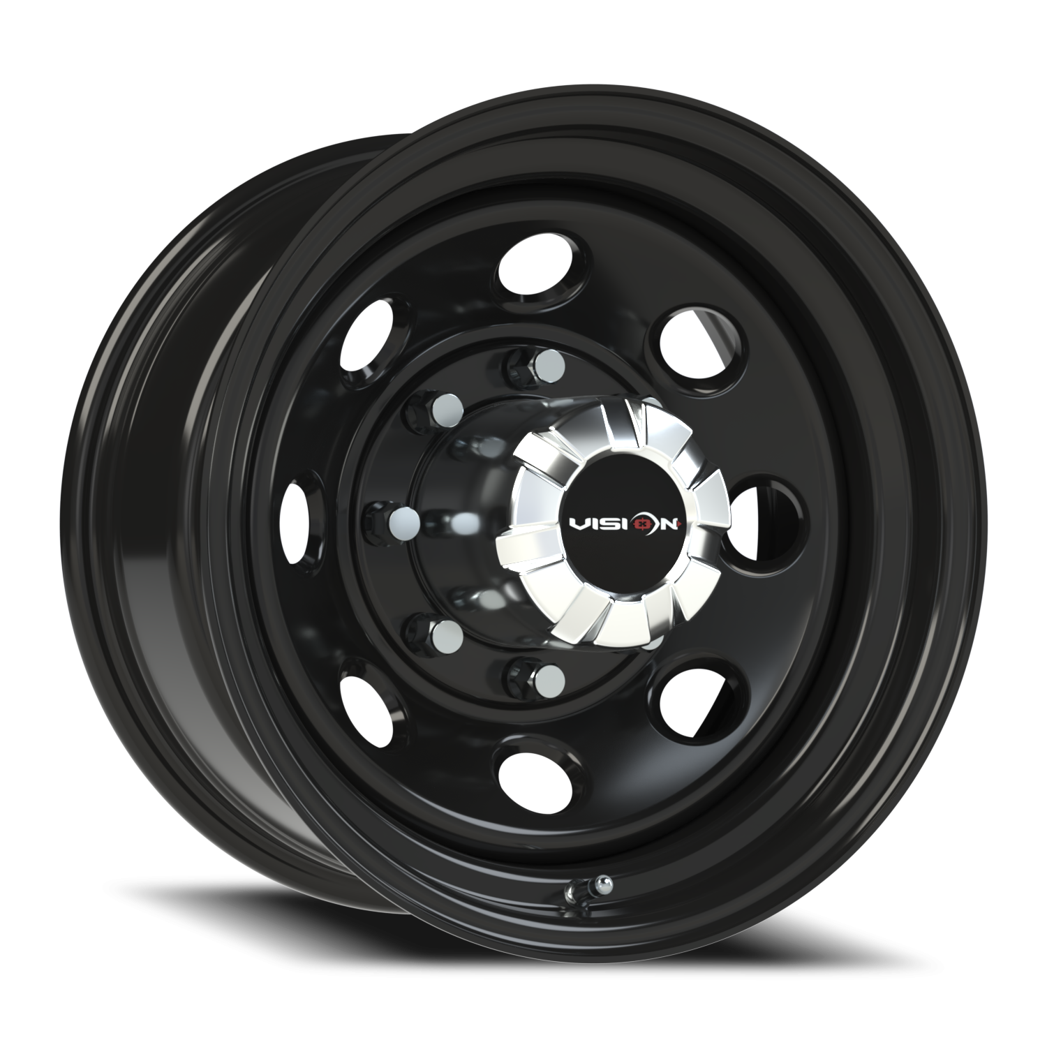 Vision Steel 16X8 Gloss Black Wheel