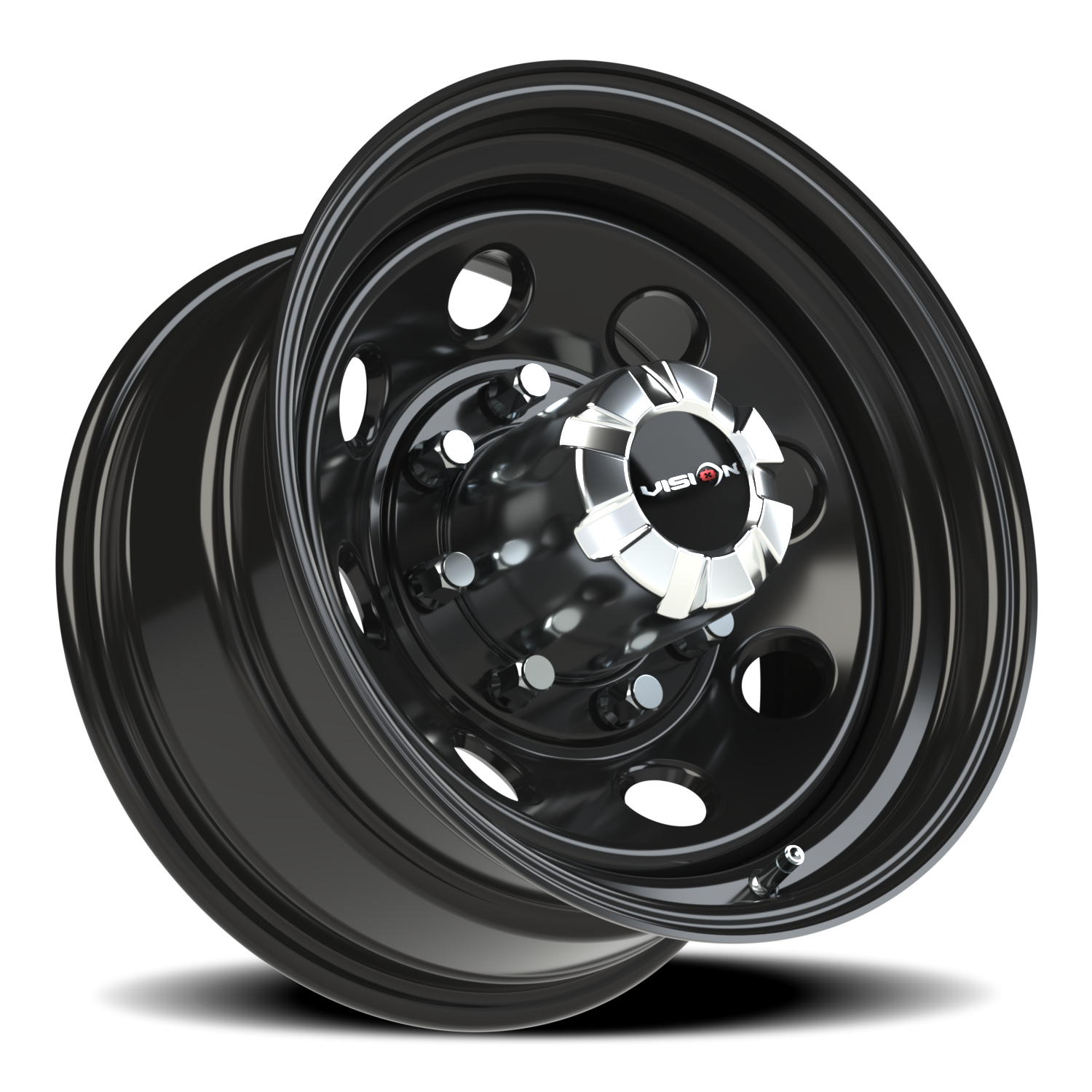 Vision Steel 16X8 Gloss Black Wheel