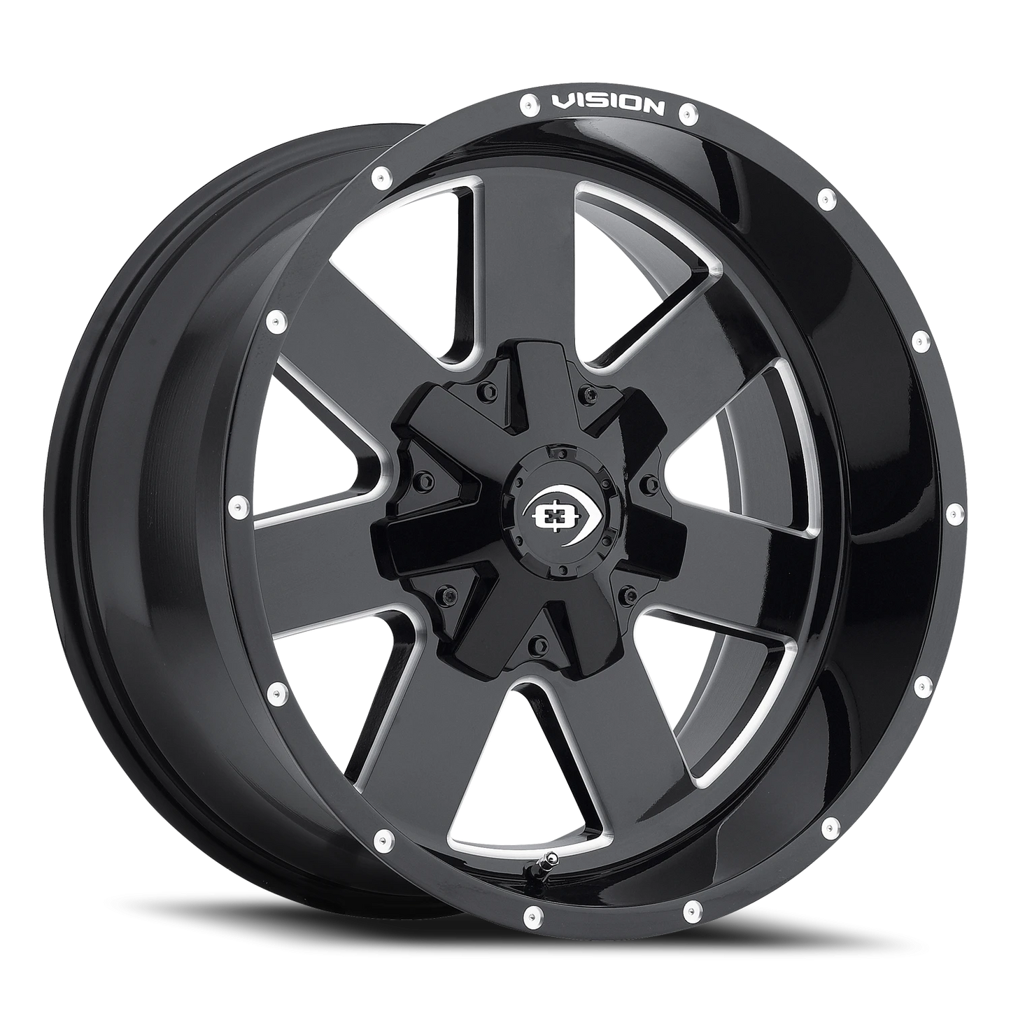 Vision Arc 18X9 Gloss Black Milled Spoke Wheel