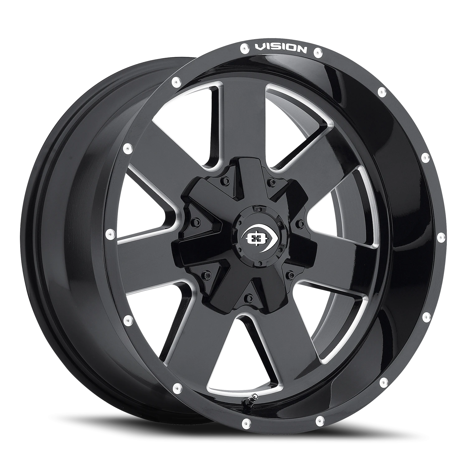 Vision Arc 18X9 Gloss Black Milled Spoke Wheel