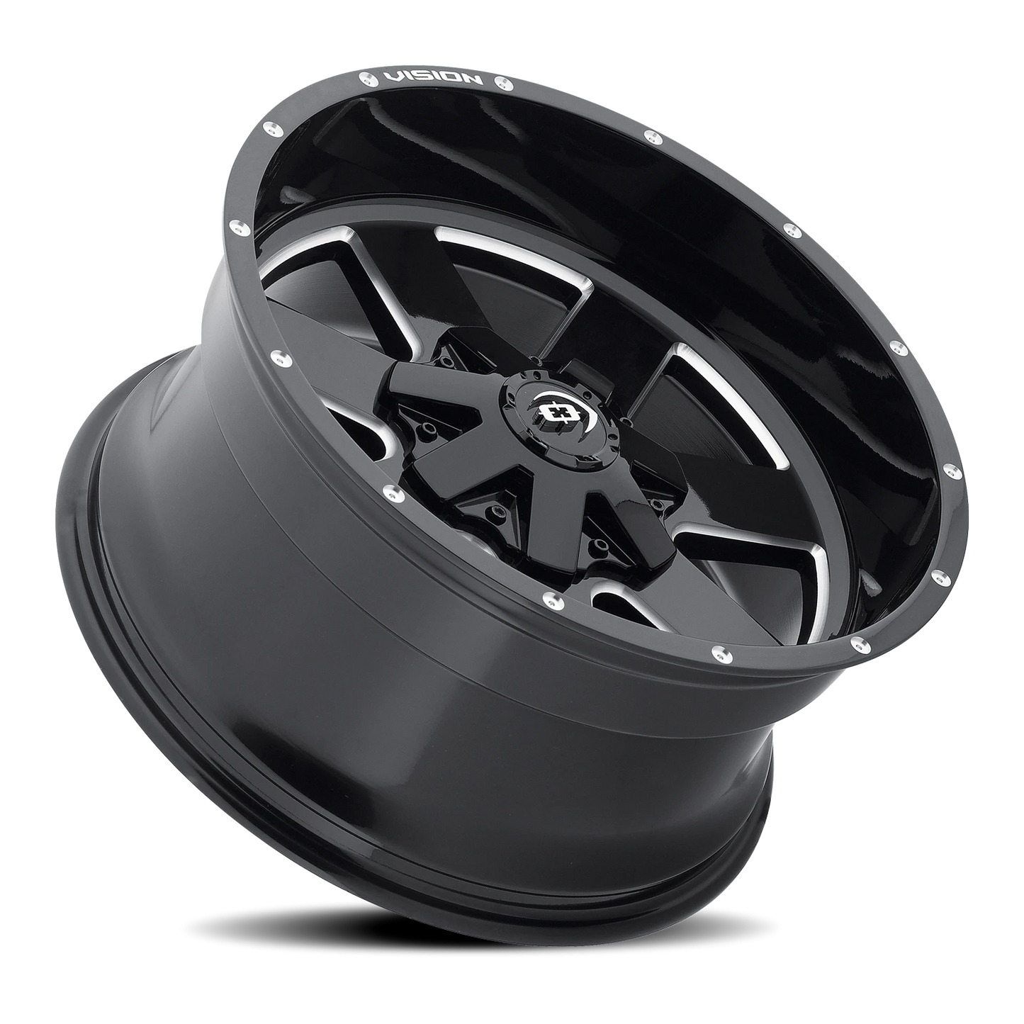 Vision Arc 18X9 Gloss Black Milled Spoke Wheel