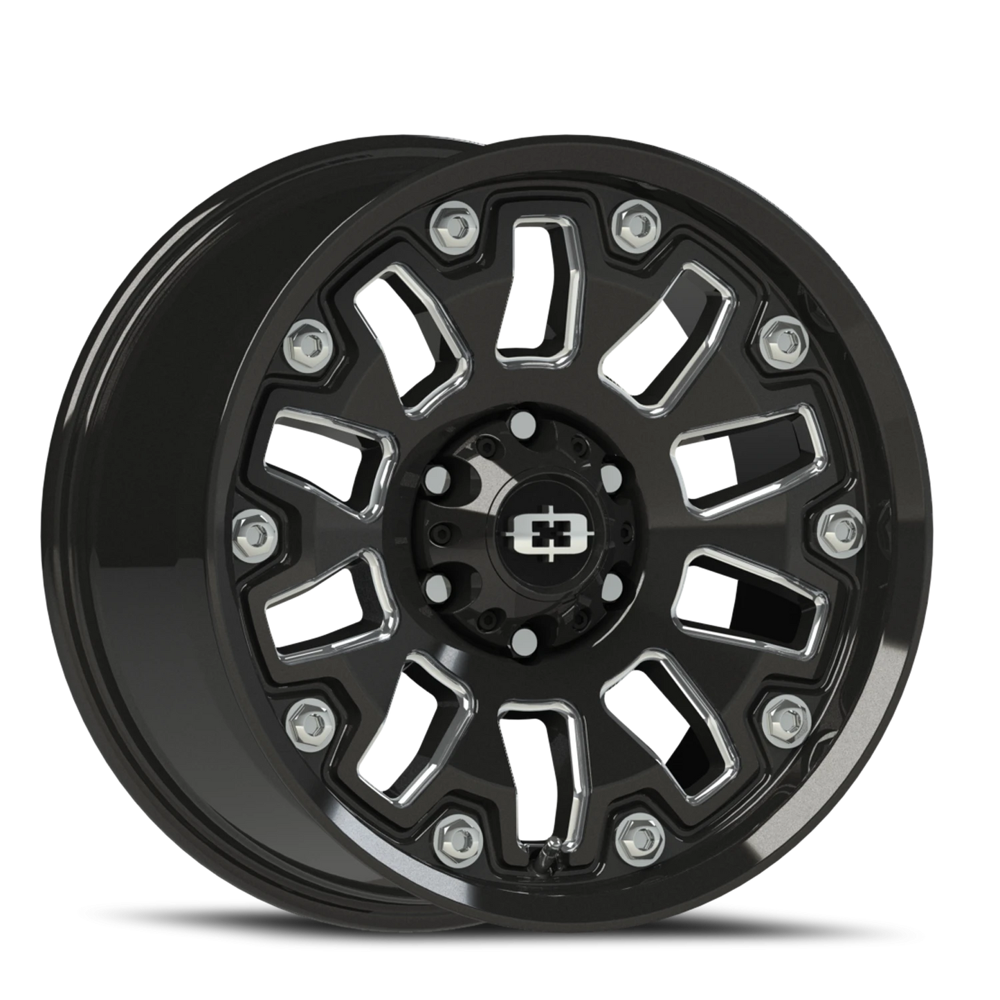 Vision Armor 18X9 Gloss Black Milled Spoke Wheel