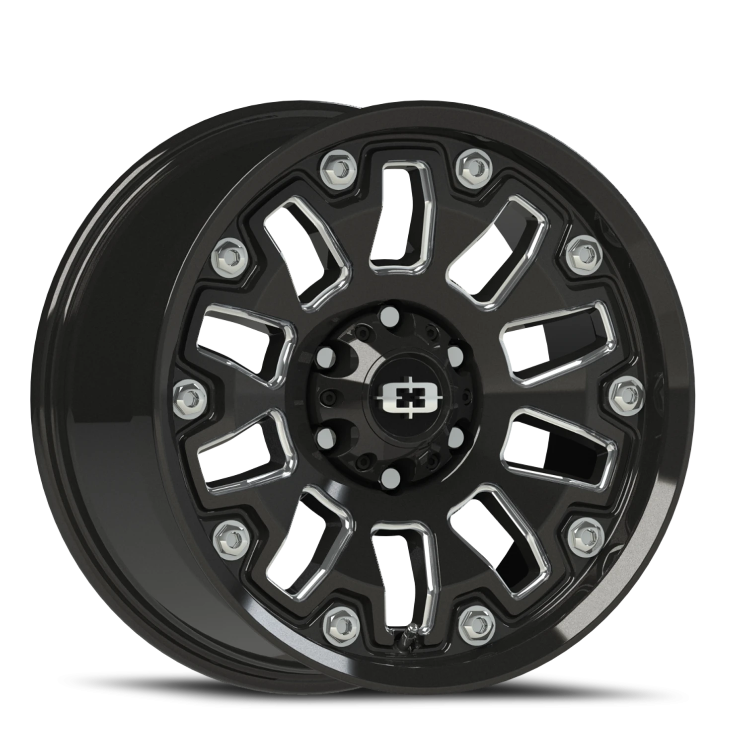 Vision Armor 18X9 Gloss Black Milled Spoke Wheel