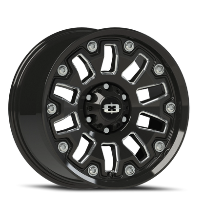 Vision Armor 18X9 Gloss Black Milled Spoke Wheel