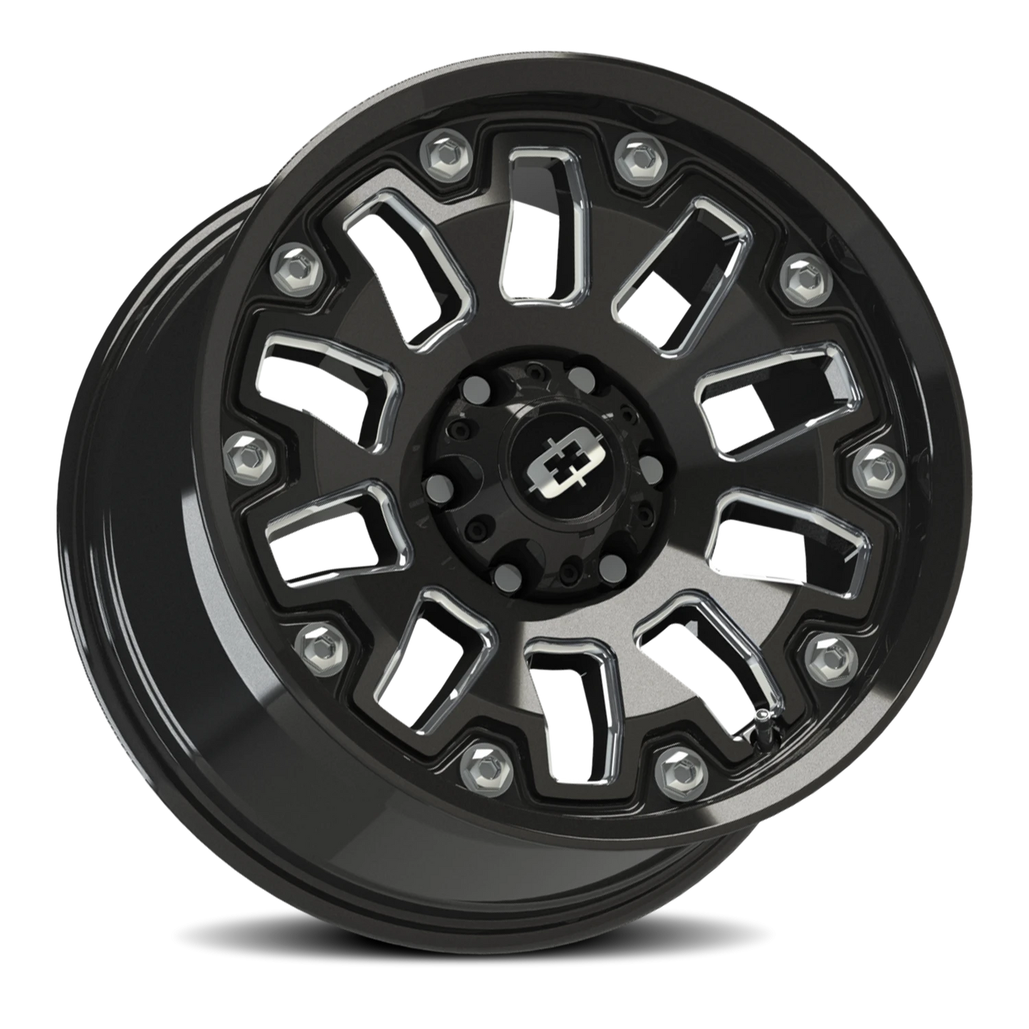 Vision Armor 18X9 Gloss Black Milled Spoke Wheel
