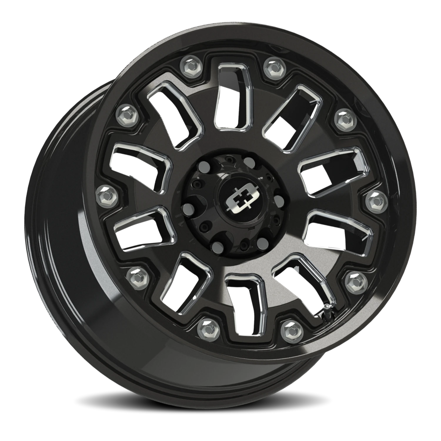 Vision Armor 18X9 Gloss Black Milled Spoke Wheel