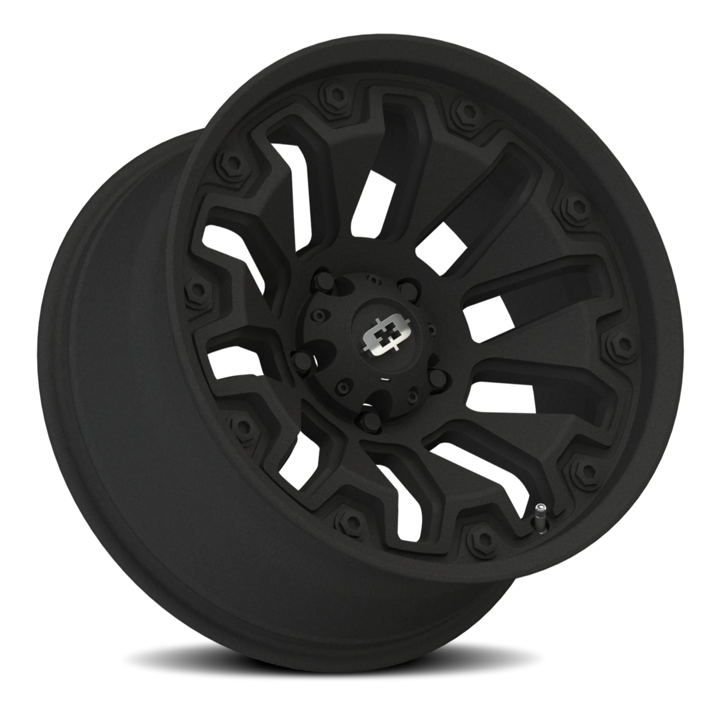 Vision Whl 20X9 Satin Black with Black Bolt Inserts Wheel