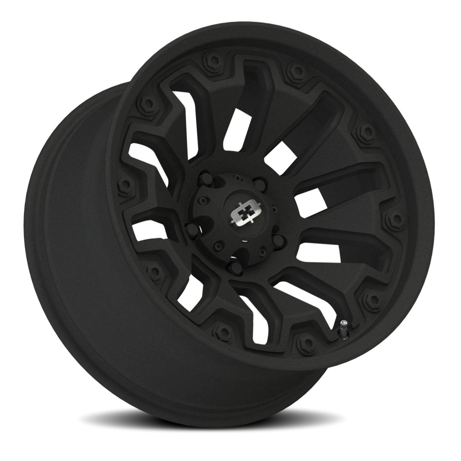 Vision Whl 20X9 Satin Black with Black Bolt Inserts Wheel