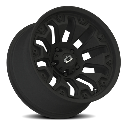 Vision Whl 20X9 Satin Black with Black Bolt Inserts Wheel