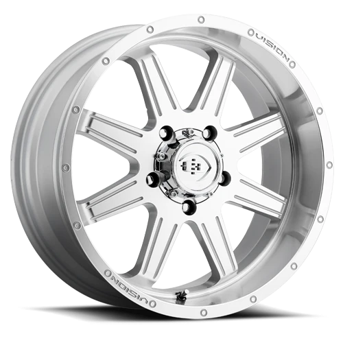Vision Cannibal 20X9 Silver Machined Face Wheel