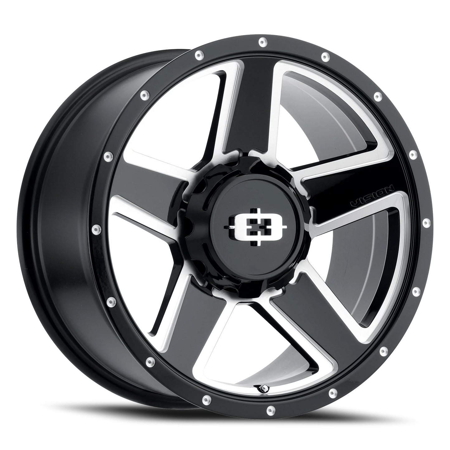 Vision Trl 15X6 Gloss Black Milled Spoke Wheel
