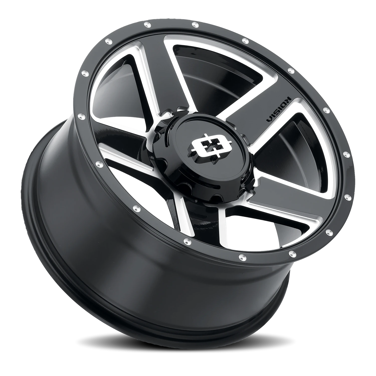Vision Trl 15X6 Gloss Black Milled Spoke Wheel
