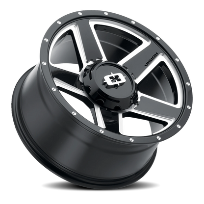 Vision Trl 15X6 Gloss Black Milled Spoke Wheel